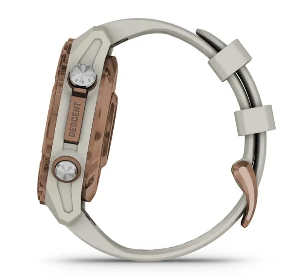 * Descent Mk3I - 43 Mm Bronze Pvd Titanium With French Grey Silicone Band