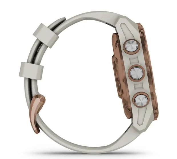 * Descent Mk3I - 43 Mm Bronze Pvd Titanium With French Grey Silicone Band