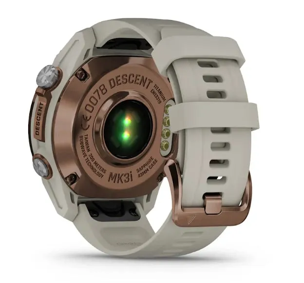 * Descent Mk3I - 43 Mm Bronze Pvd Titanium With French Grey Silicone Band