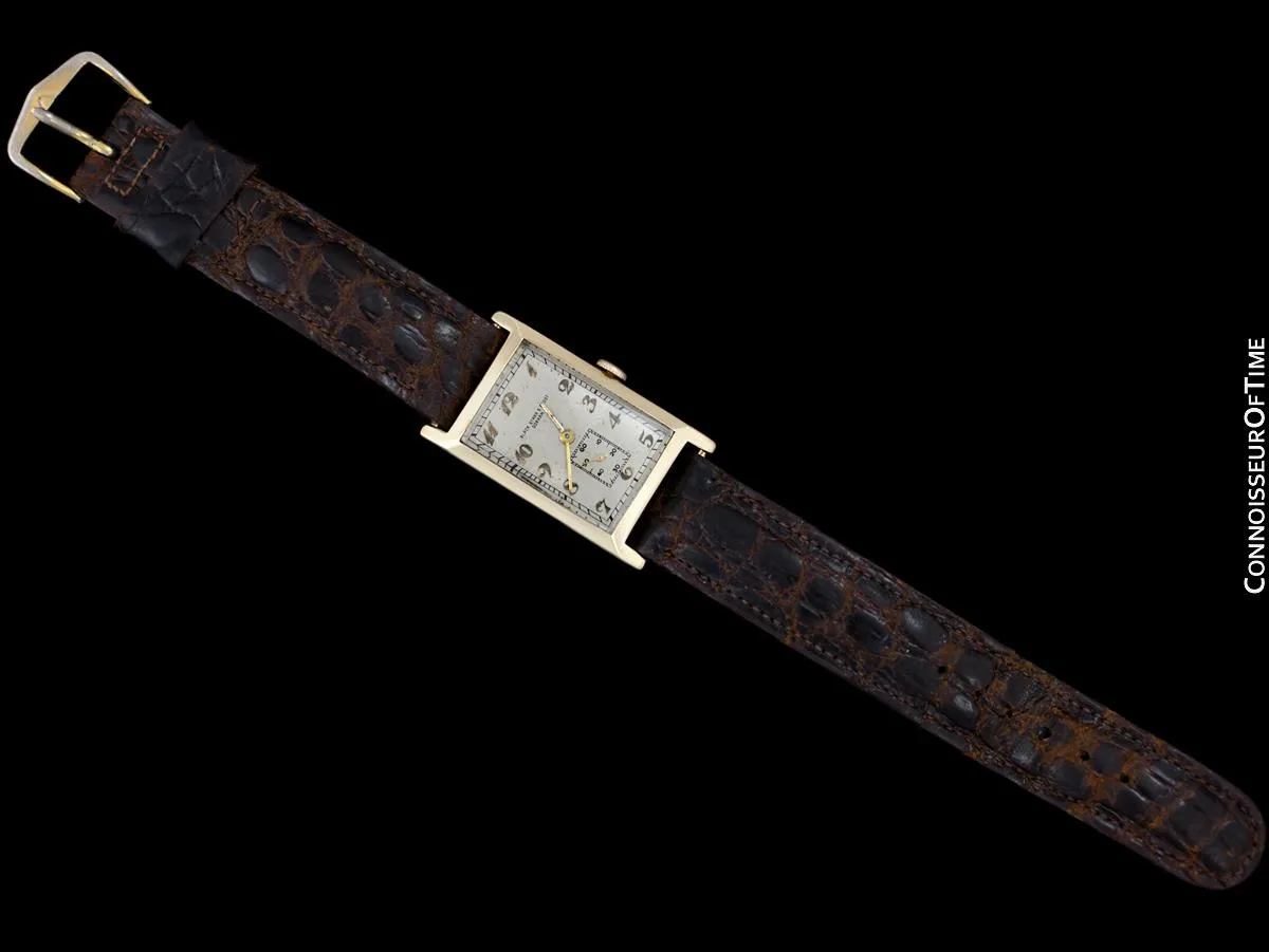1934 Black Starr & Frost by Zenith Vintage Mens 14K Gold Watch - Gifted by Legendary TV Host Ed Sullivan