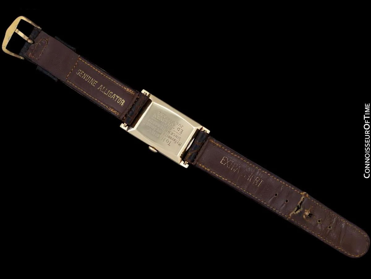 1934 Black Starr & Frost by Zenith Vintage Mens 14K Gold Watch - Gifted by Legendary TV Host Ed Sullivan