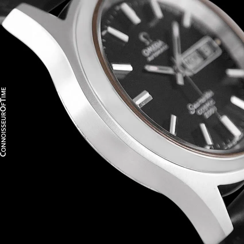 1970's Omega Seamaster Cosmic 2000 Vintage Mens Dive Watch, Automatic, Day Date - Stainless Steel