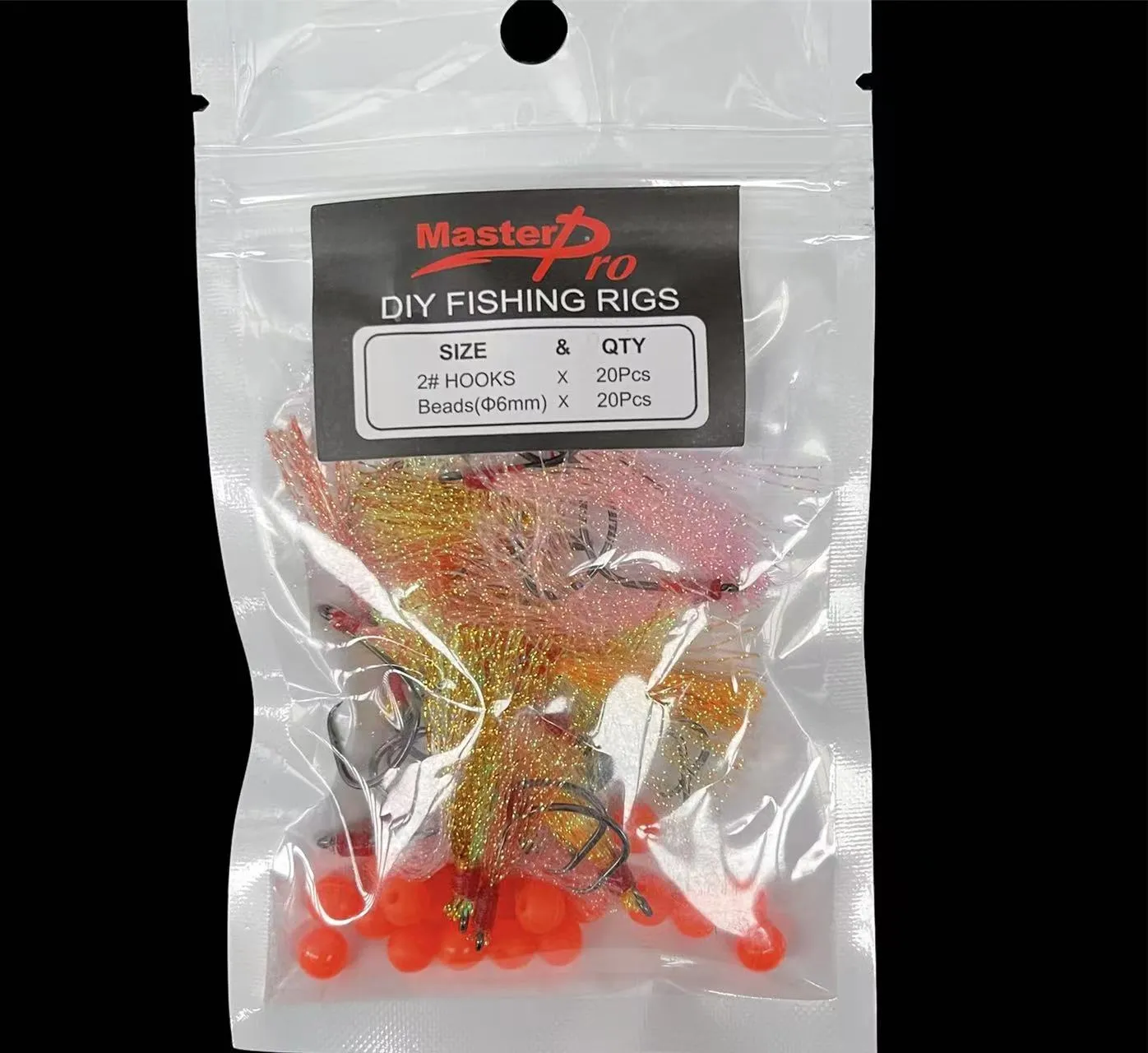 20 X DIY Flasher Assorted Colours Whiting Rigs Hooks Size 2#