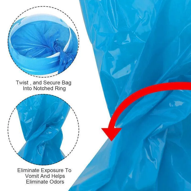 50X Leakproof Vomit Bags for Travel and Emergency Use