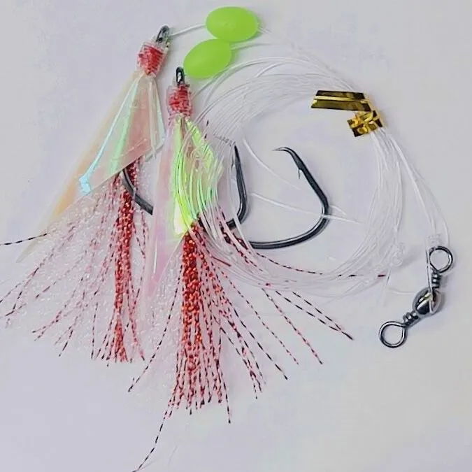6 x 6/0 Custom Designed Snapper Fishing Rigs Tackle