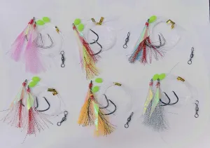 6 x 6/0 Custom Designed Snapper Fishing Rigs Tackle