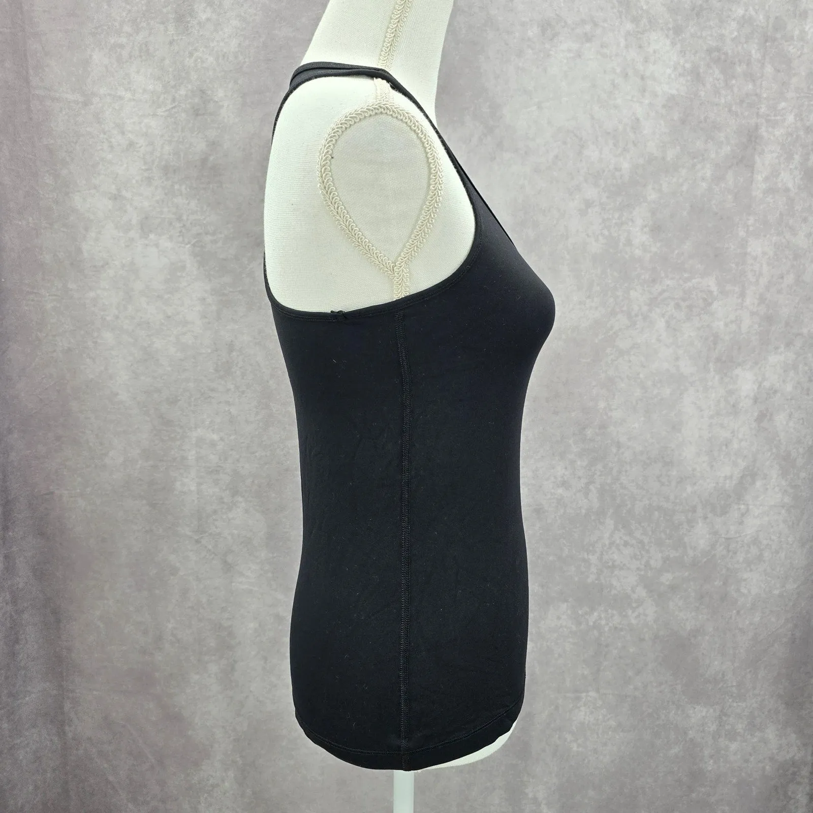 90 Degree by Reflex Black Racerback Activewear Sleeveless Tank Top XS