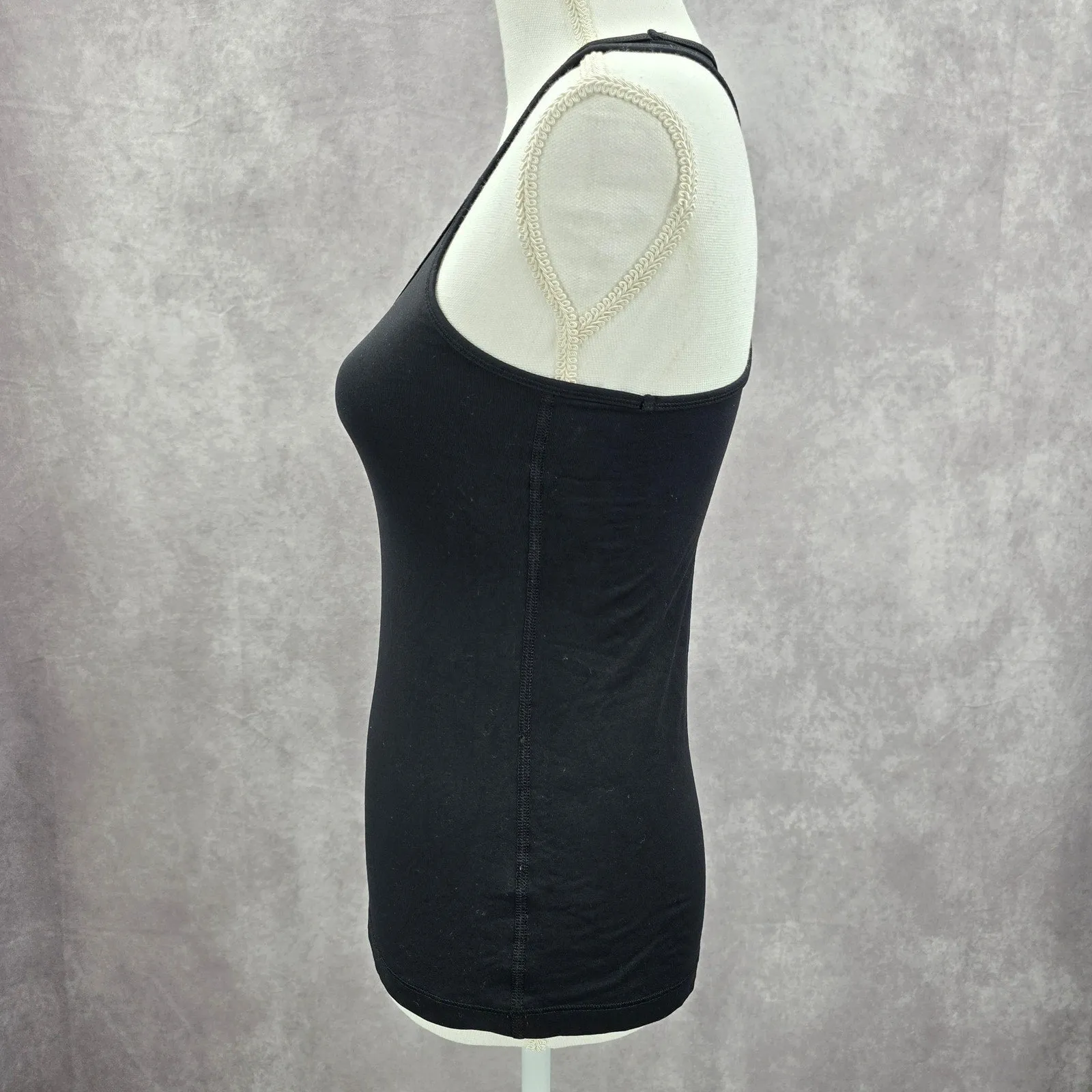 90 Degree by Reflex Black Racerback Activewear Sleeveless Tank Top XS