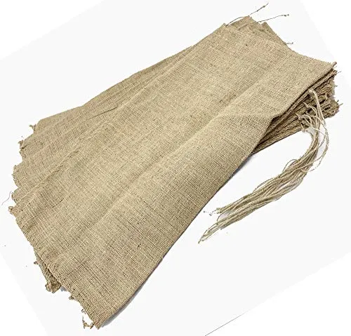 AAYU Bulk Burlap Sand Bags for Flood Control, Water Curving Barrier | Perfect for Exercise/Fitness, Gardening, Preserving Seeds, Grow Potatoes | 32 x 14 inch | 10 Piece Packs