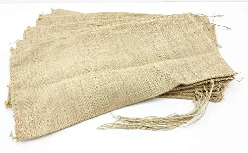 AAYU Bulk Burlap Sand Bags for Flood Control, Water Curving Barrier | Perfect for Exercise/Fitness, Gardening, Preserving Seeds, Grow Potatoes | 32 x 14 inch | 10 Piece Packs