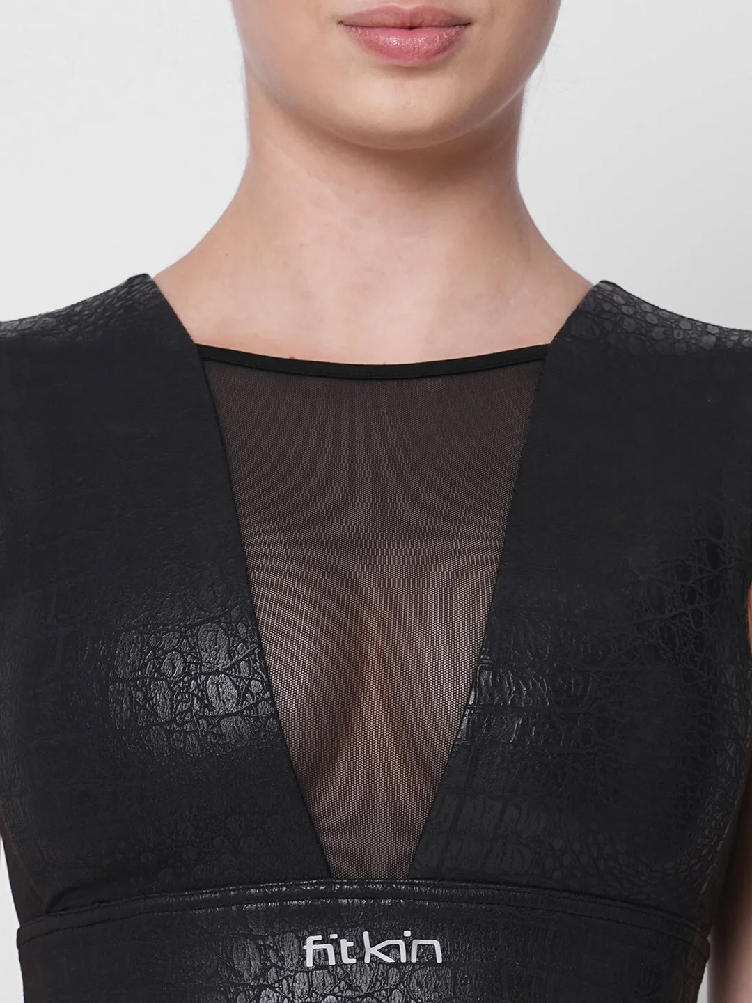 Active luxe print sports bra