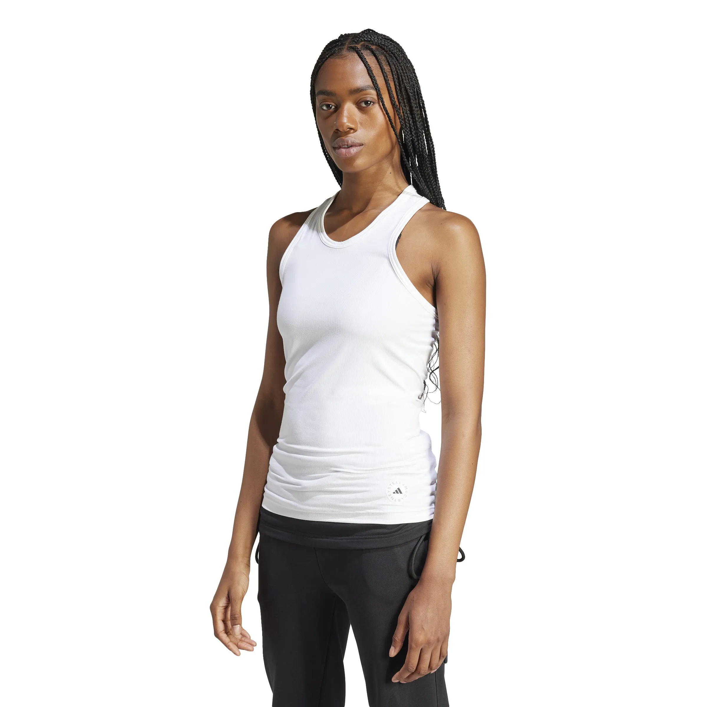 Adidas x Stella McCartney Fine-Ribbed Tank in White