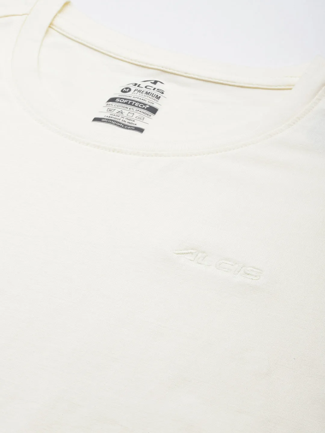 Alcis Men Solid Stretchex Slim Fit T-shirt