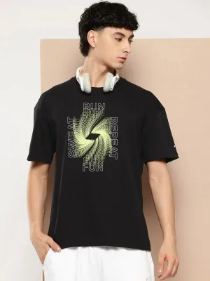 Alcis Men Typography Printed Sports T-shirt