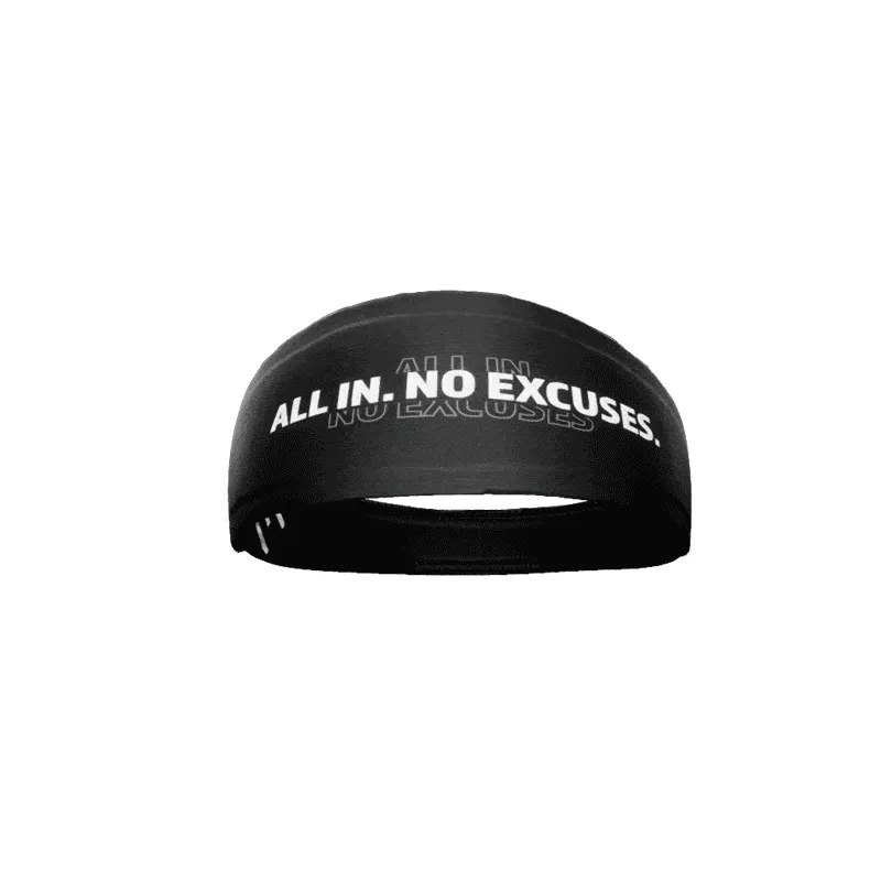 All In. No Excuses. Headband | Elite Athletic Gear