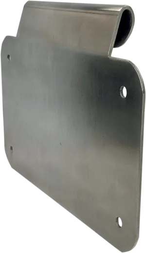 Alloy Art LD-2 License Plate Mount - Brushed Aluminum