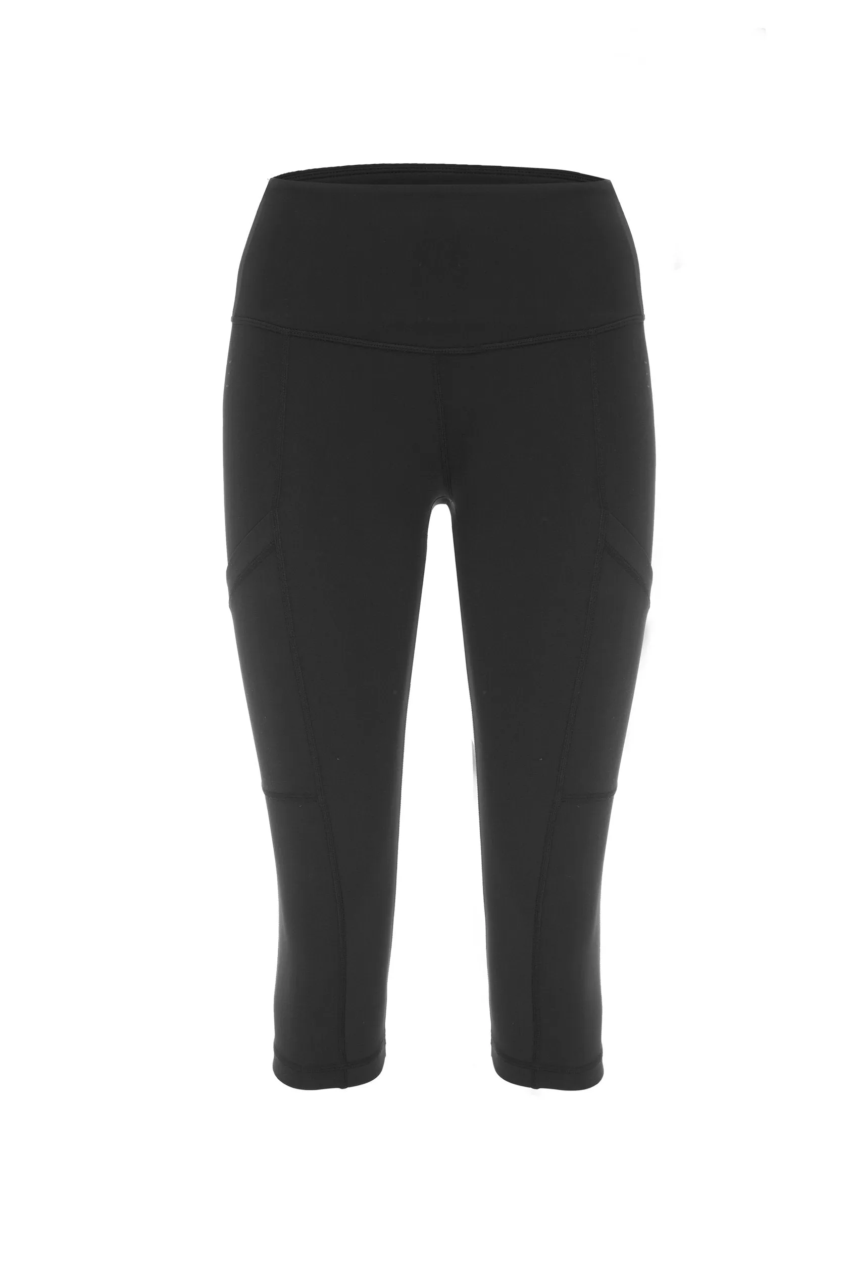 Amanda 3 Pocket Capri Tights Black