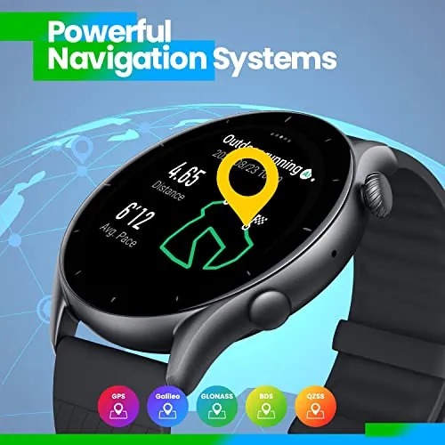 Amazfit GTR 3 Smart Watch 46mm for Android iPhone, 21-Day Battery Life, Alexa Built-in, GPS, Fitness Tracker with 150  Sports Modes, AMOLED Display, Heart Rate Sleep Health Tracker, Black