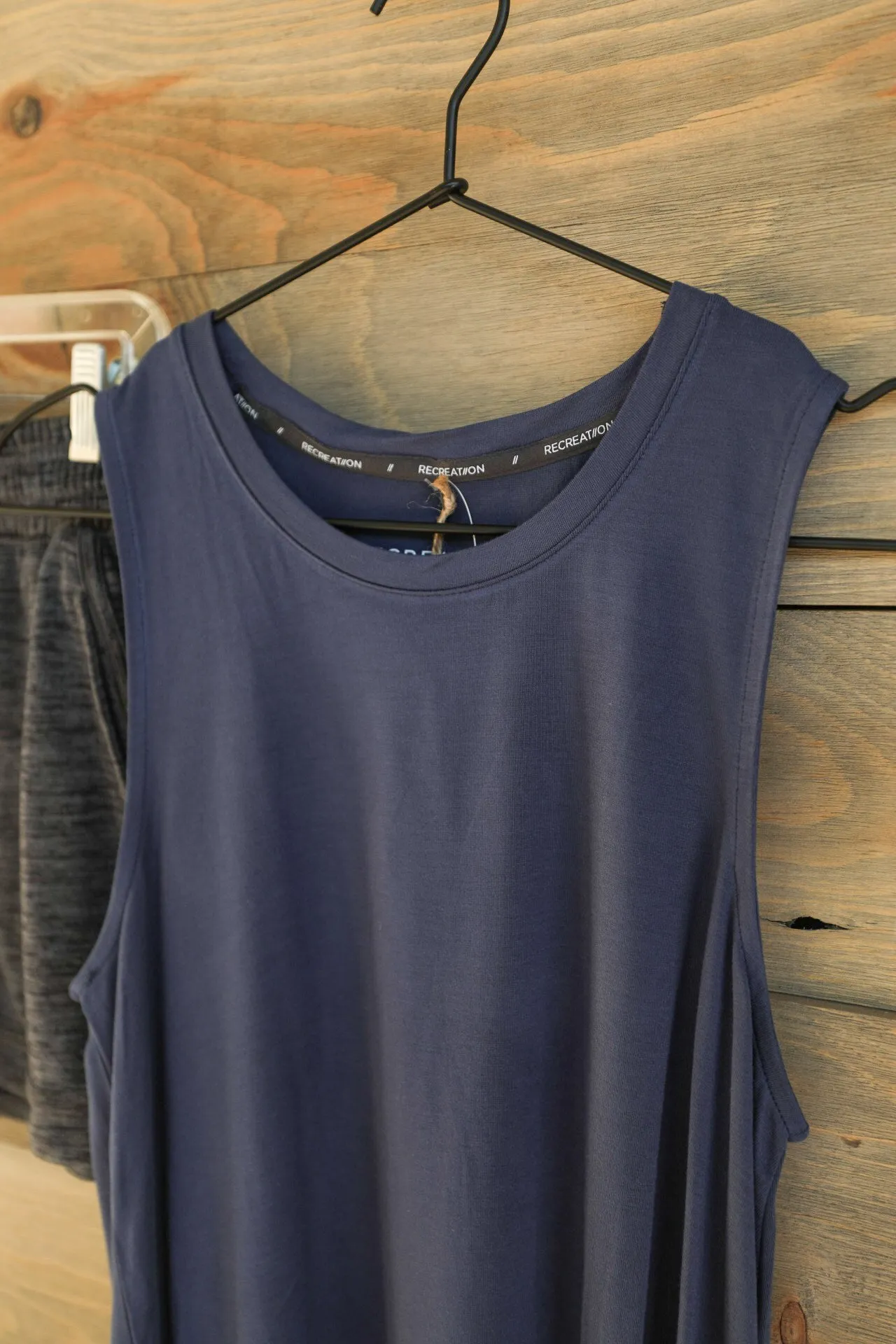 Arielle Navy Tank Top