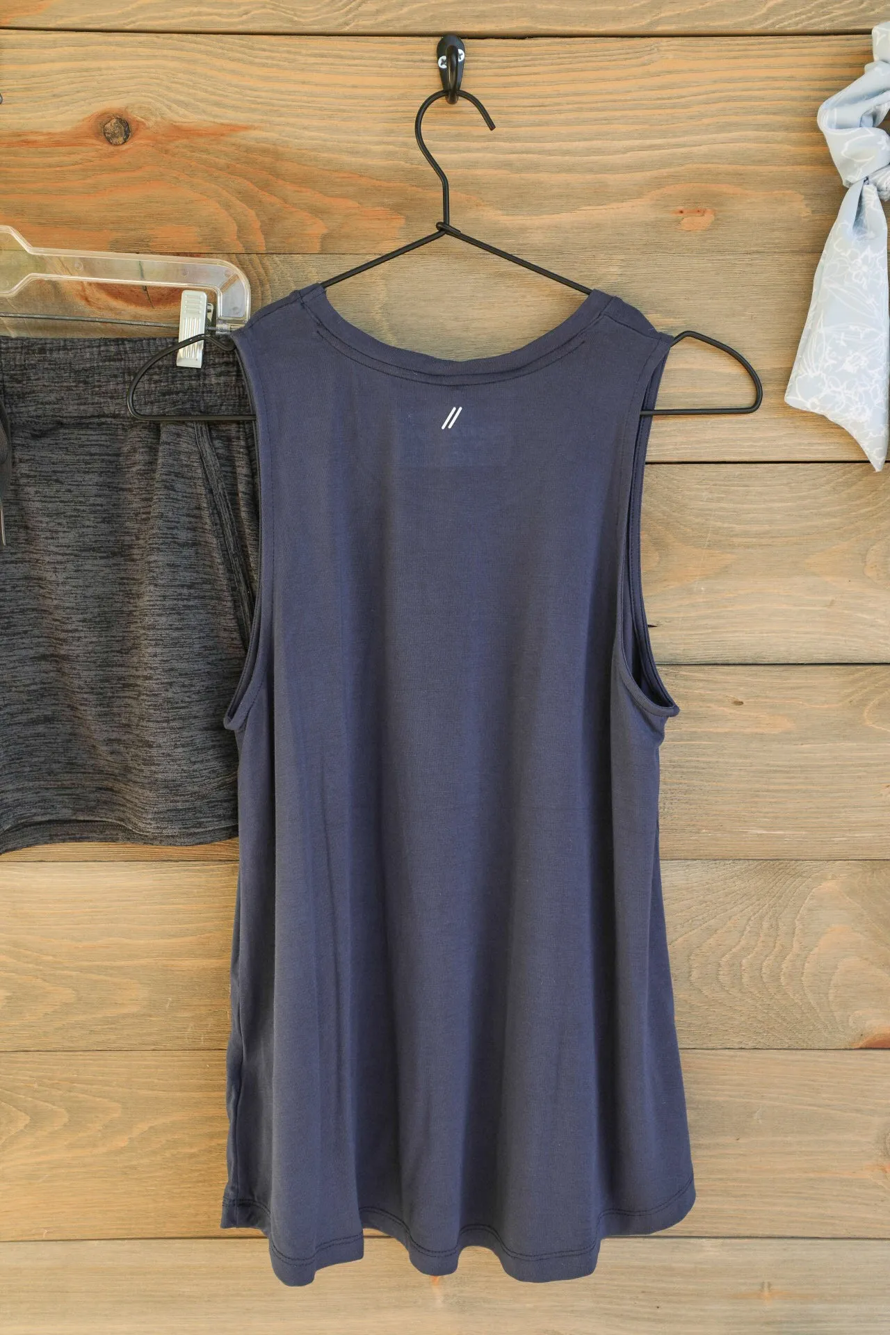 Arielle Navy Tank Top