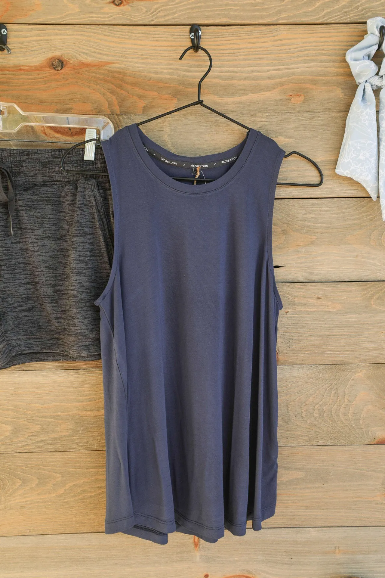 Arielle Navy Tank Top