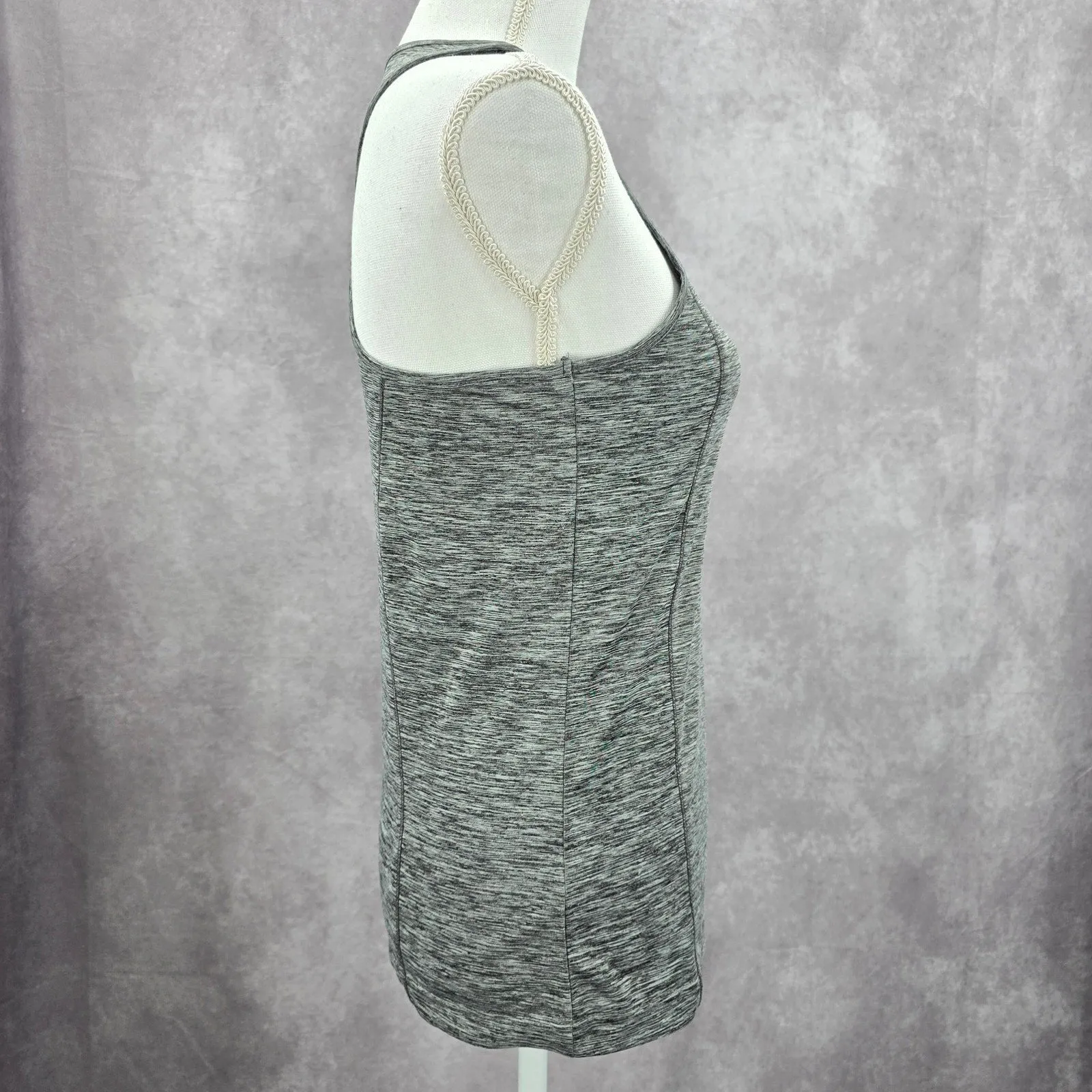 Asics Gray Heather Racerback Activewear Sportswear Tank Top Small