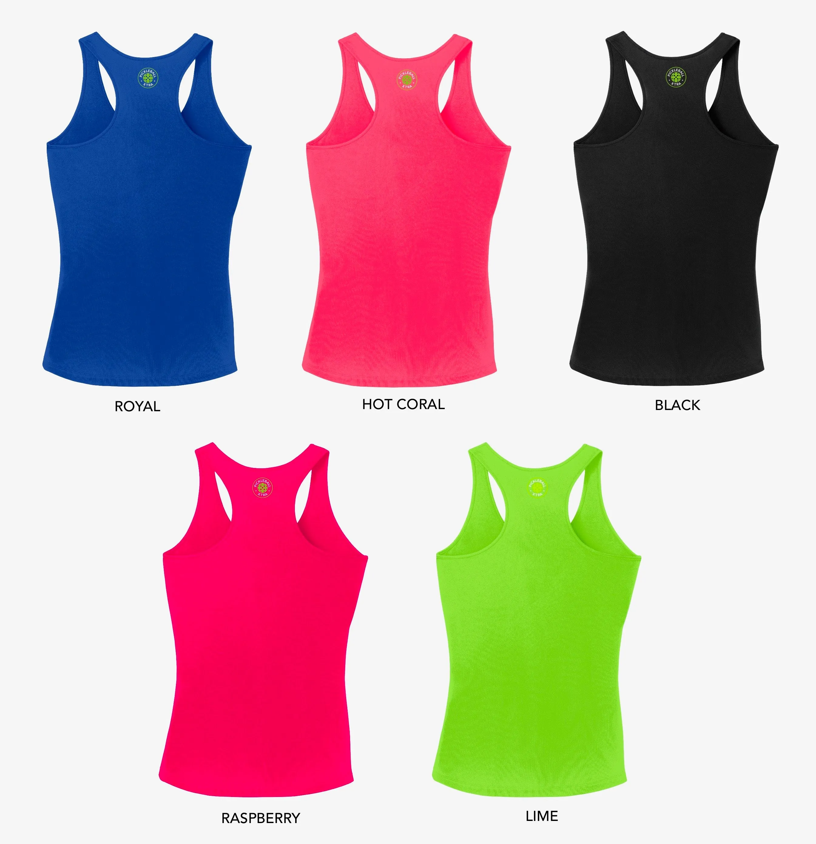 Aspen Pickleball Ladies Performance Racerback Tank - Front Chest Logo