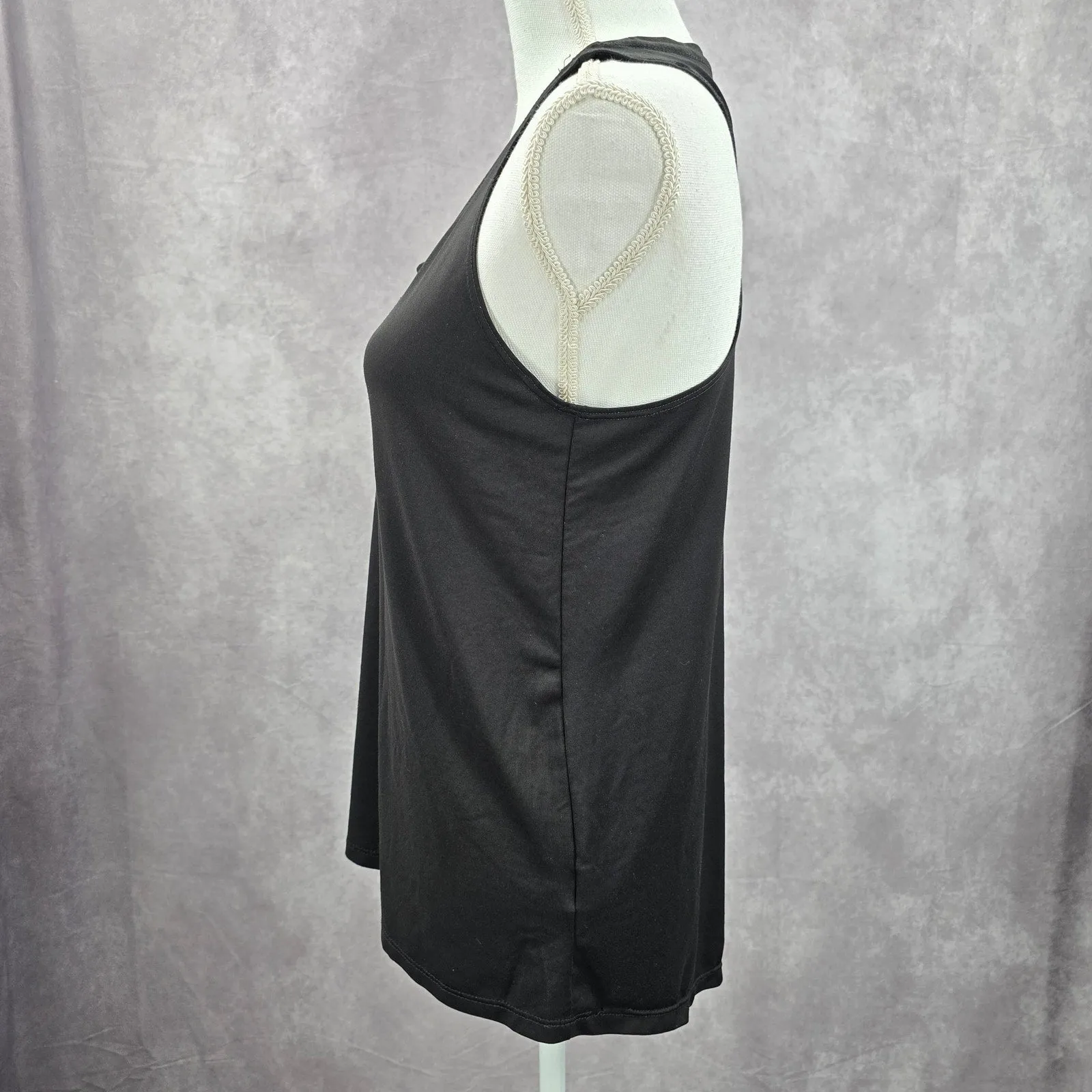 Athletic Works Black Activewear Sportswear Sleeveless Racerback Tank Top Small
