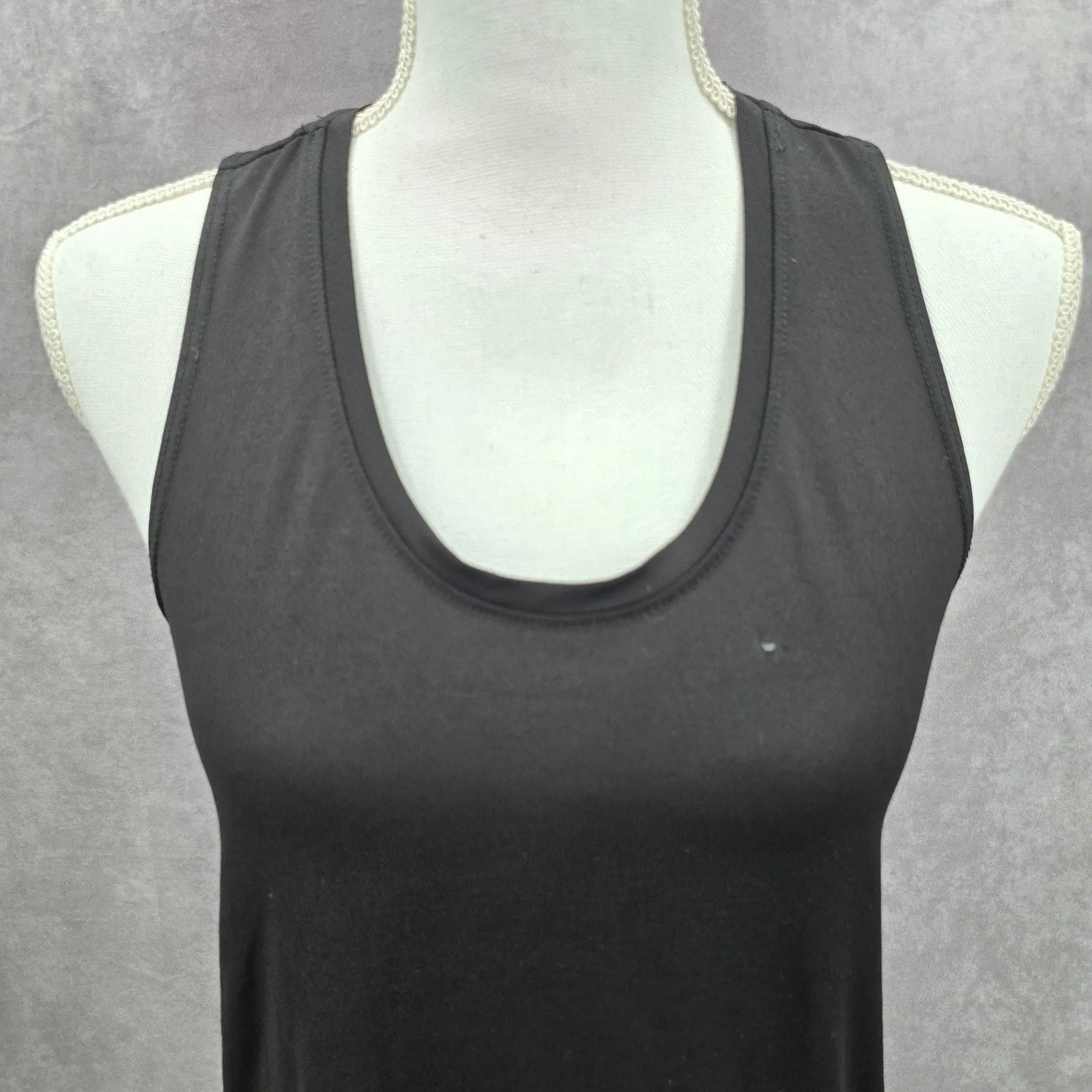 Athletic Works Black Activewear Sportswear Sleeveless Racerback Tank Top Small
