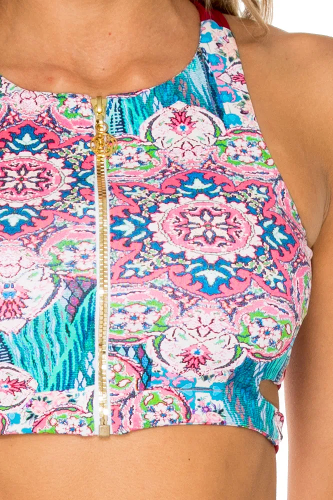 AZUCAR - Racer Back Sports Bra & Skinny Leggings • Multicolor
