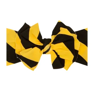 Baby Bling Black / Mustard Printed FAB-BOW-LOUS