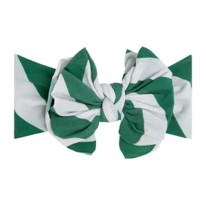 Baby Bling Green / Silver Printed FAB-BOW-LOUS