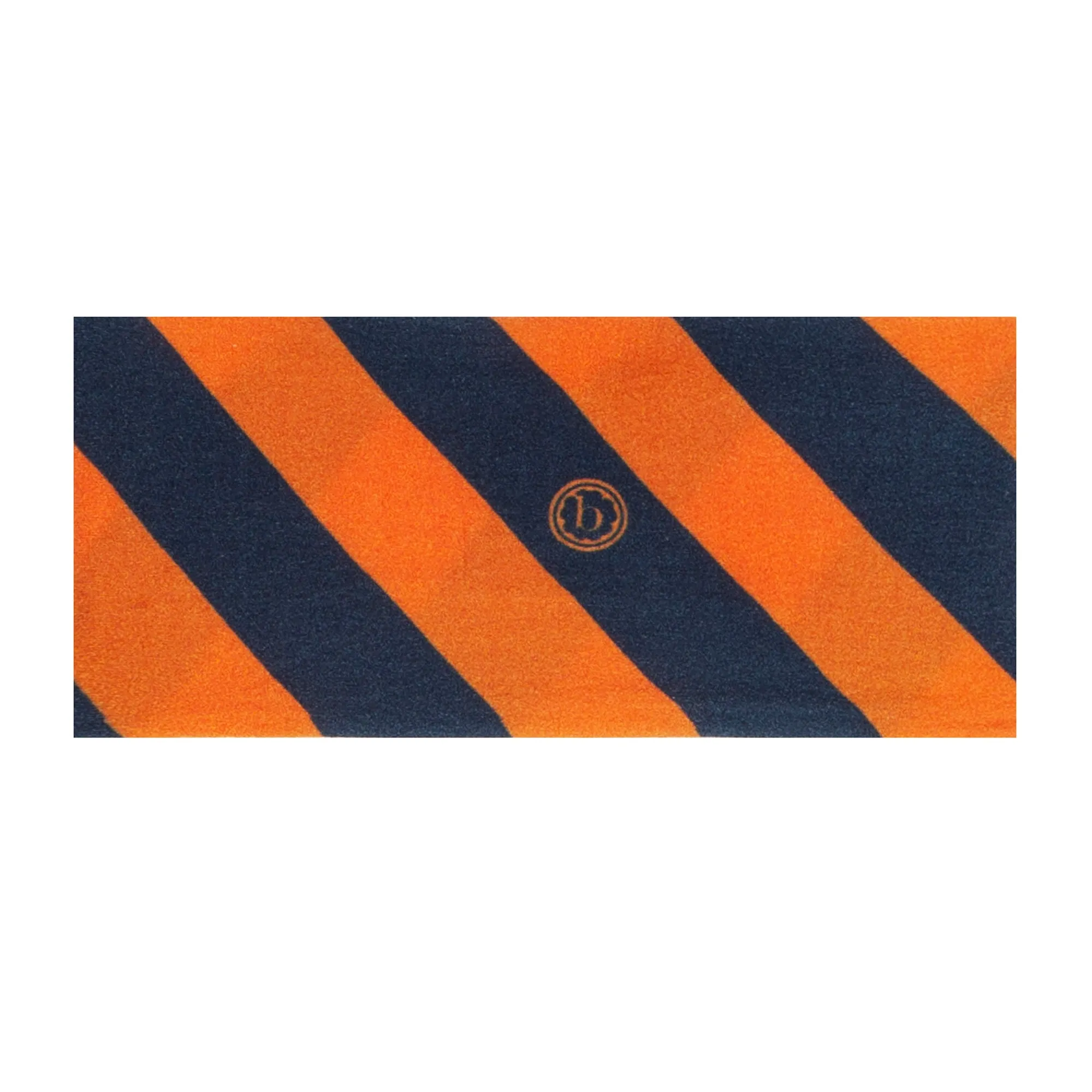 Baby Bling Navy / Orange Printed FAB-BOW-LOUS