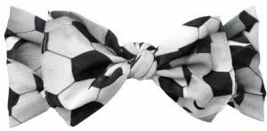Baby Bling Soccer Printed Knot Headband