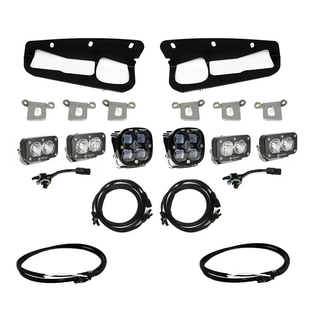 Baja Designs 21-22 Ford Bronco w/ Modular Bumper S2 SAE Sportsmen Fog Pocket Light Kit - Clear | baj447761UP
