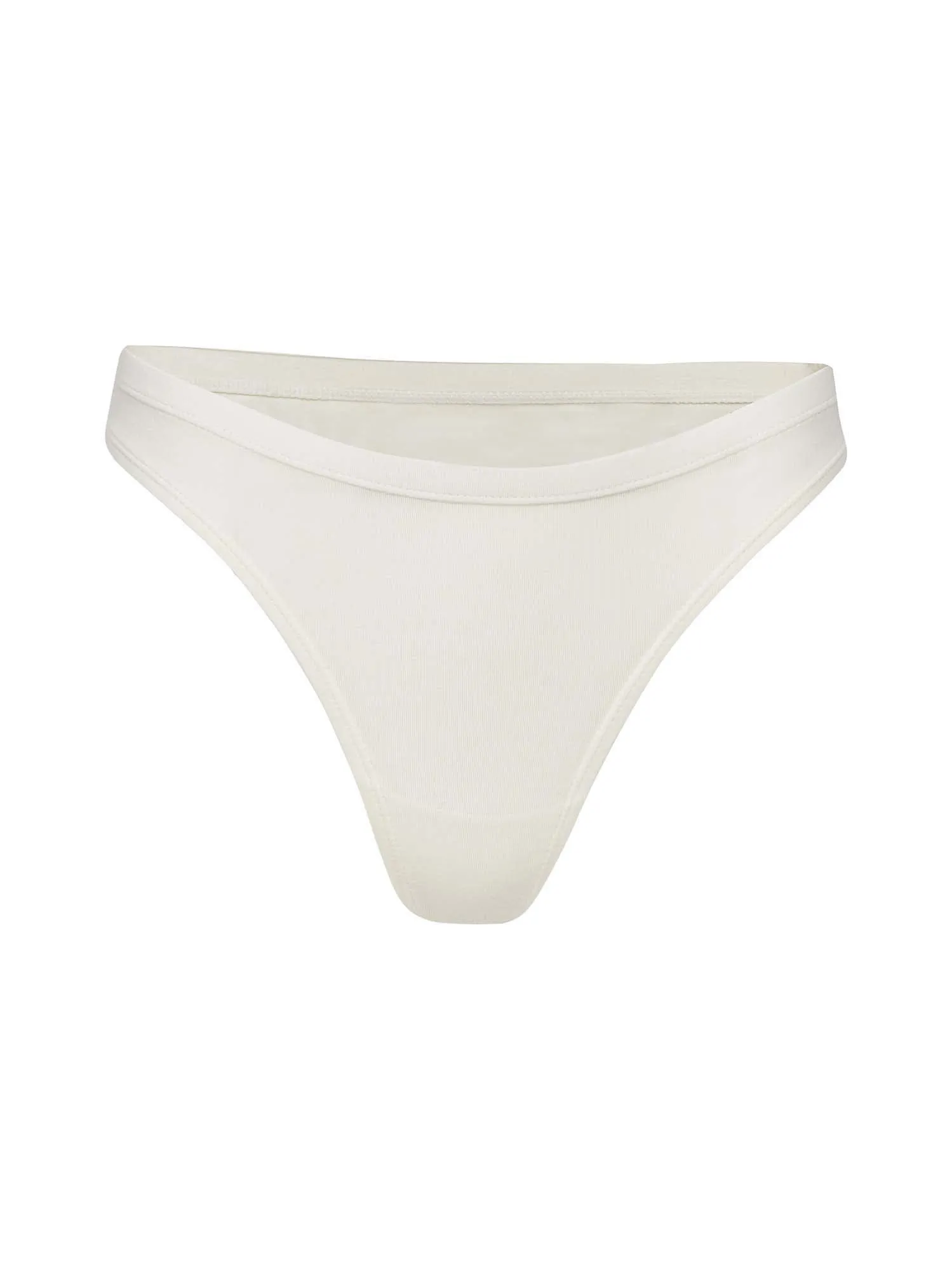Bamboo Hip G-String - Cream