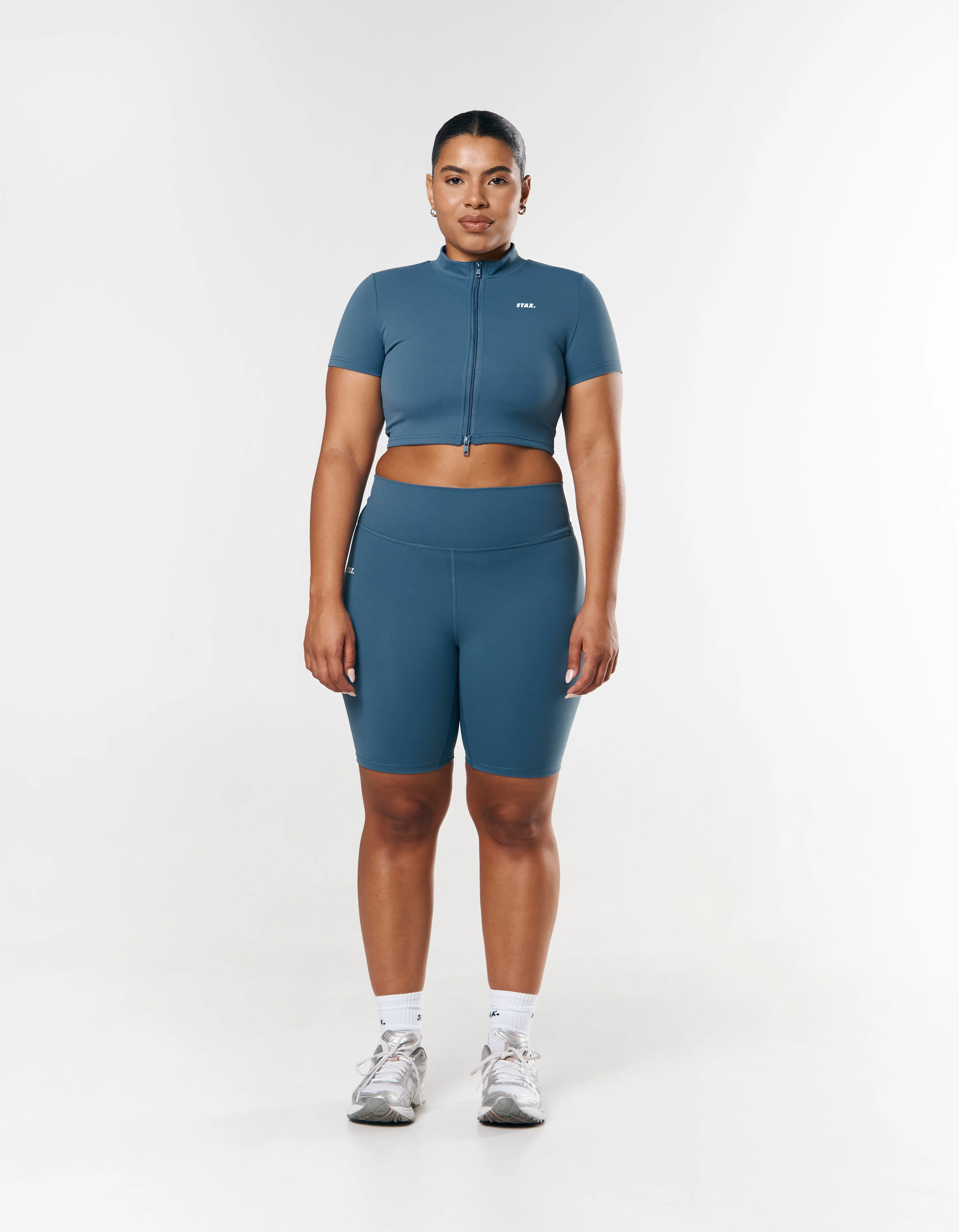 Base Zip Crop NANDEX ™ - Dark Blue