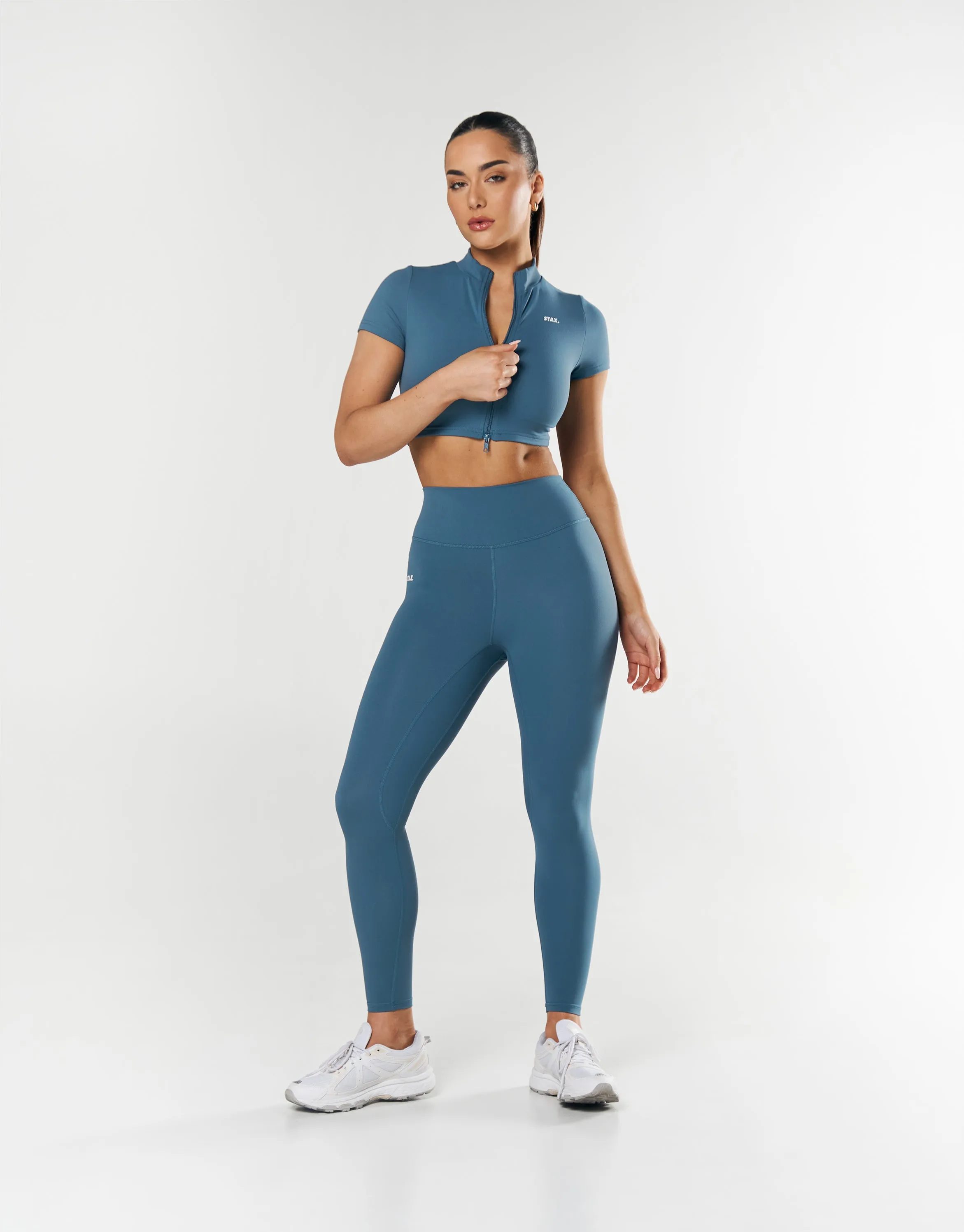 Base Zip Crop NANDEX ™ - Dark Blue