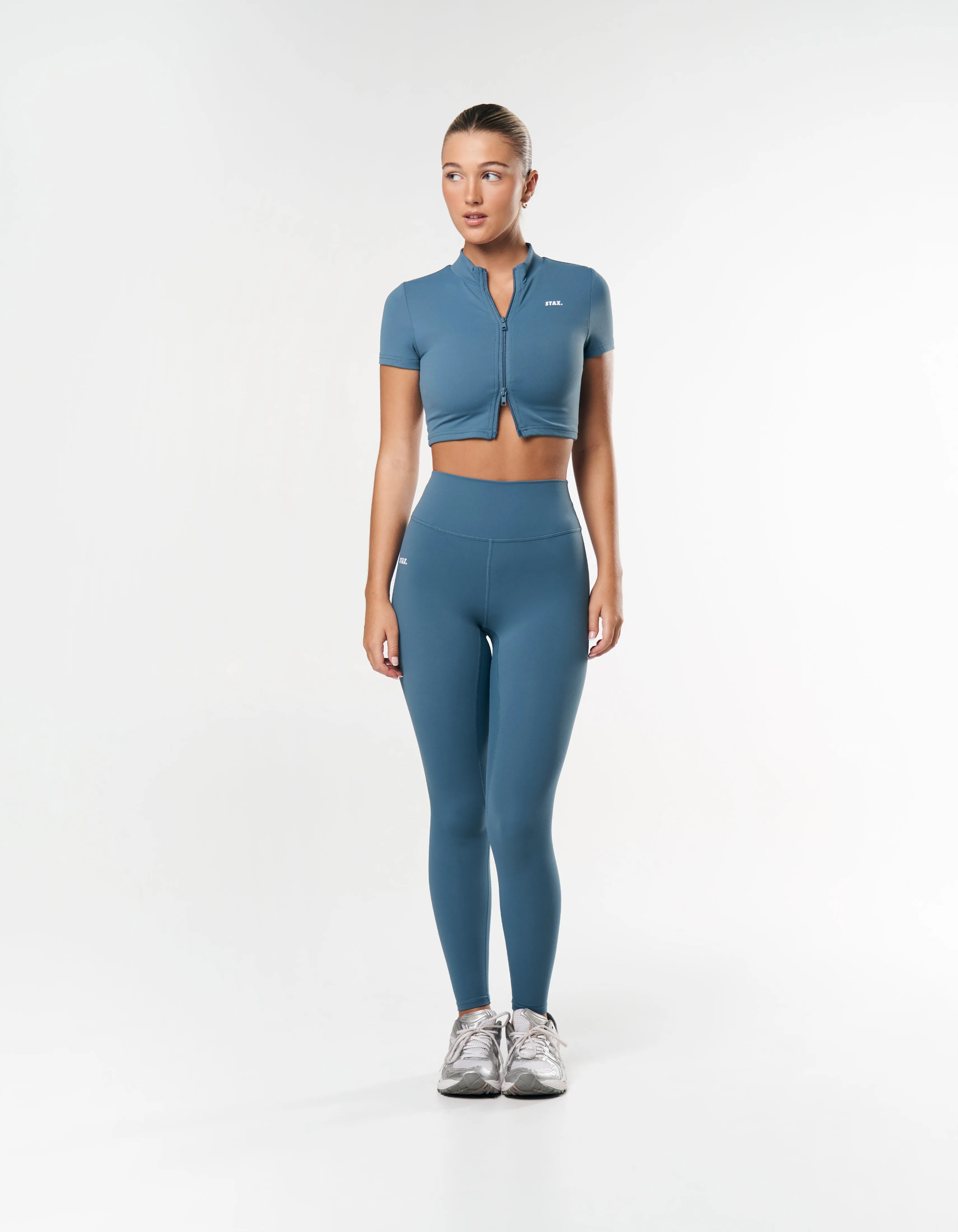Base Zip Crop NANDEX ™ - Dark Blue