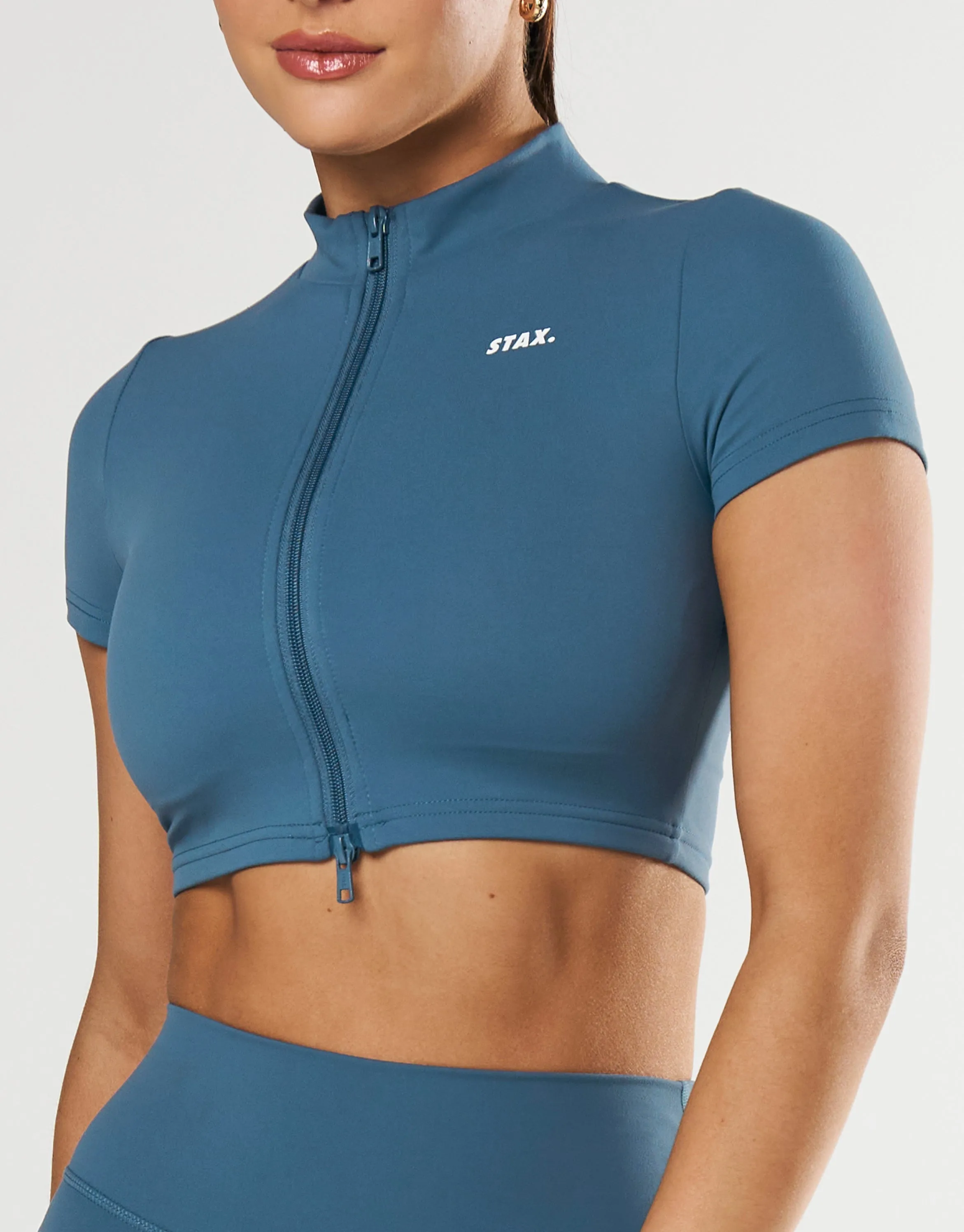 Base Zip Crop NANDEX ™ - Dark Blue