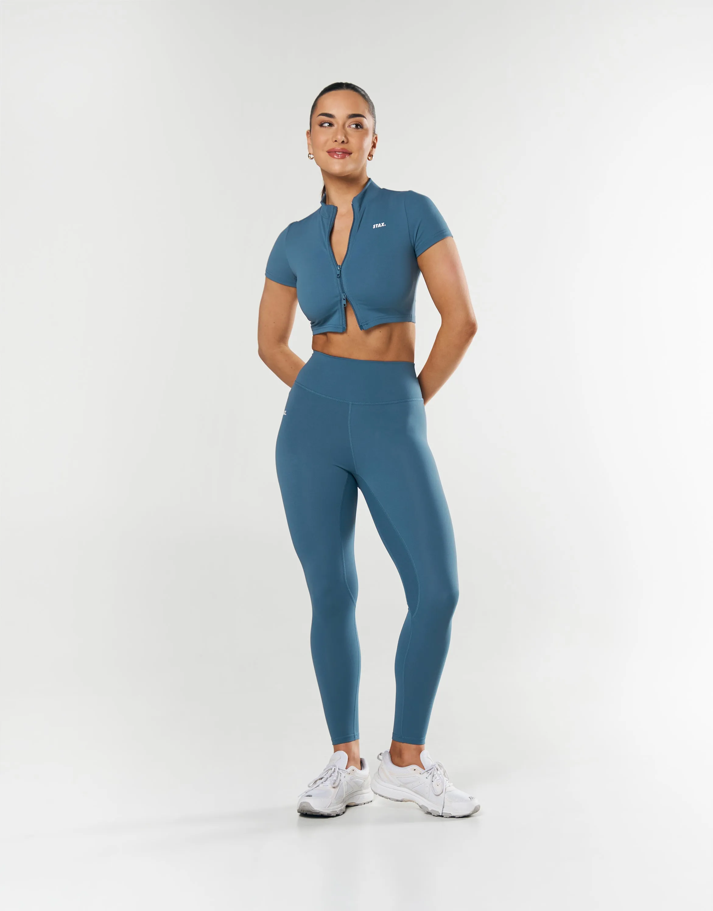 Base Zip Crop NANDEX ™ - Dark Blue
