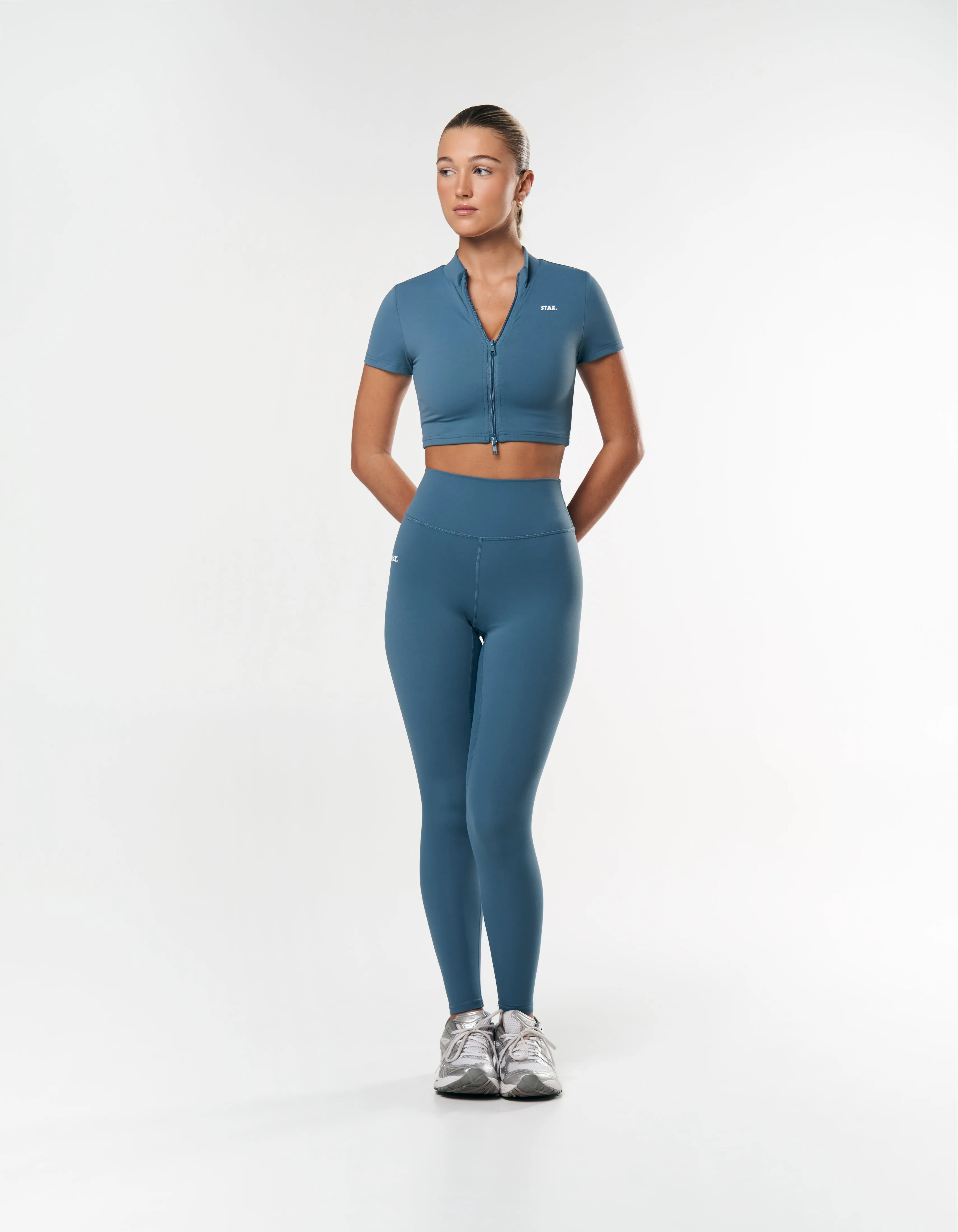 Base Zip Crop NANDEX ™ - Dark Blue