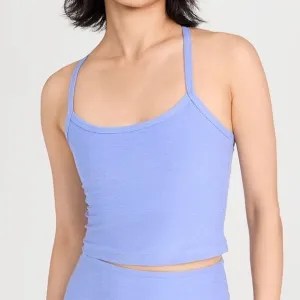 Beyond Yoga Spacedye Slim Racerback Cropped Tank Periwinkle Cloud Heather