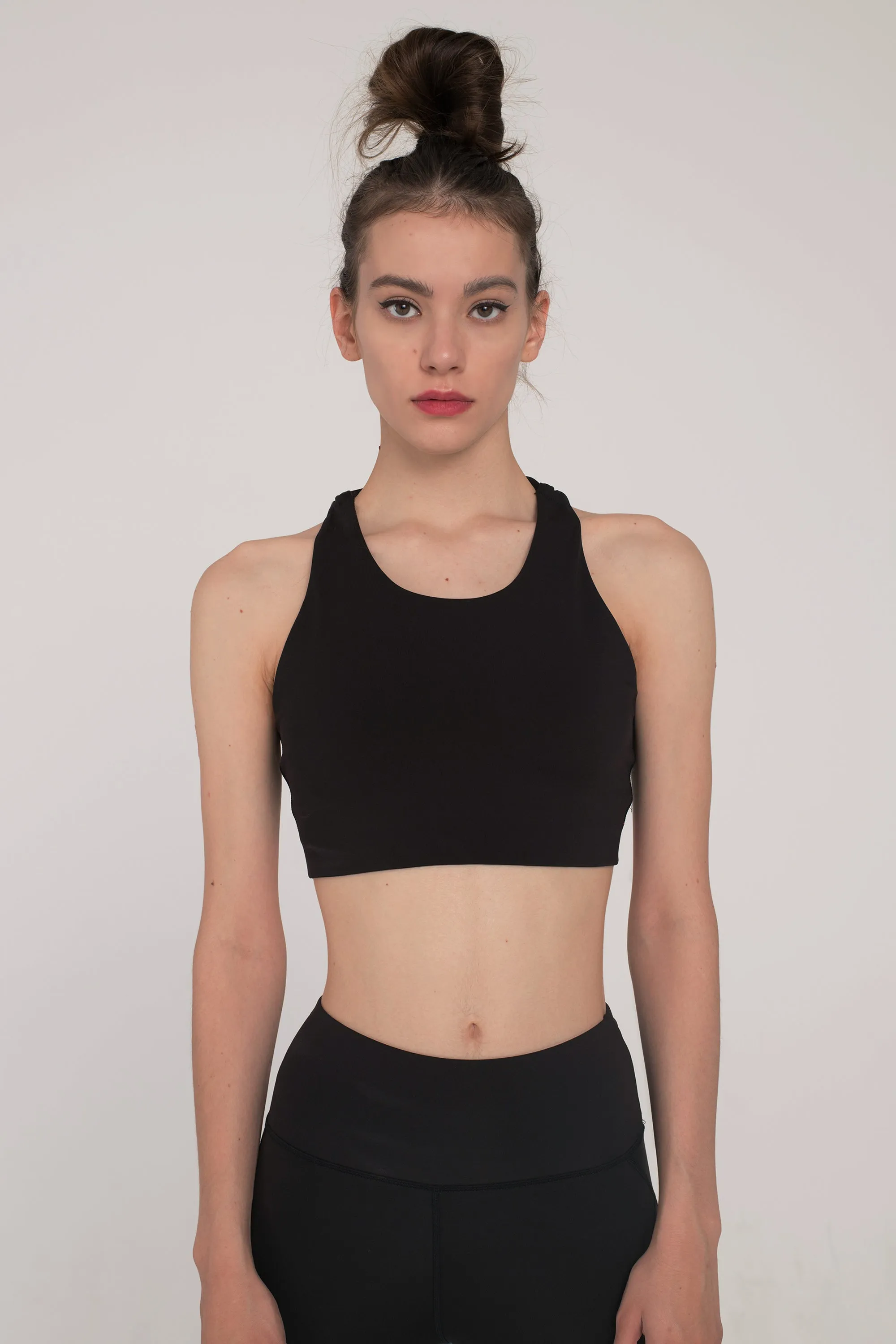 Black Crew Love Bra Top