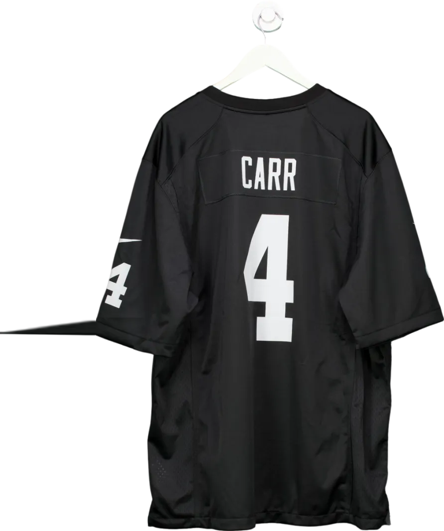 Black Nike Las Vegas Raiders Derek Carr Game Jersey UK XXL