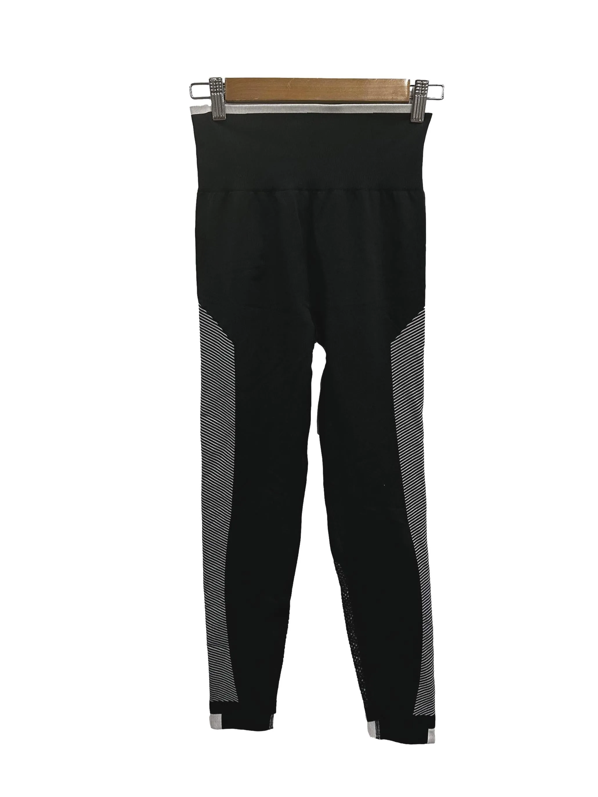 Black Pinstripe Tights