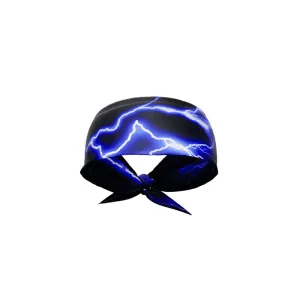 Blue Lightning Tie Headband | Elite Athletic Gear