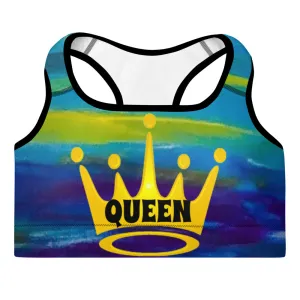 Blue Wave Padded Sports Bra