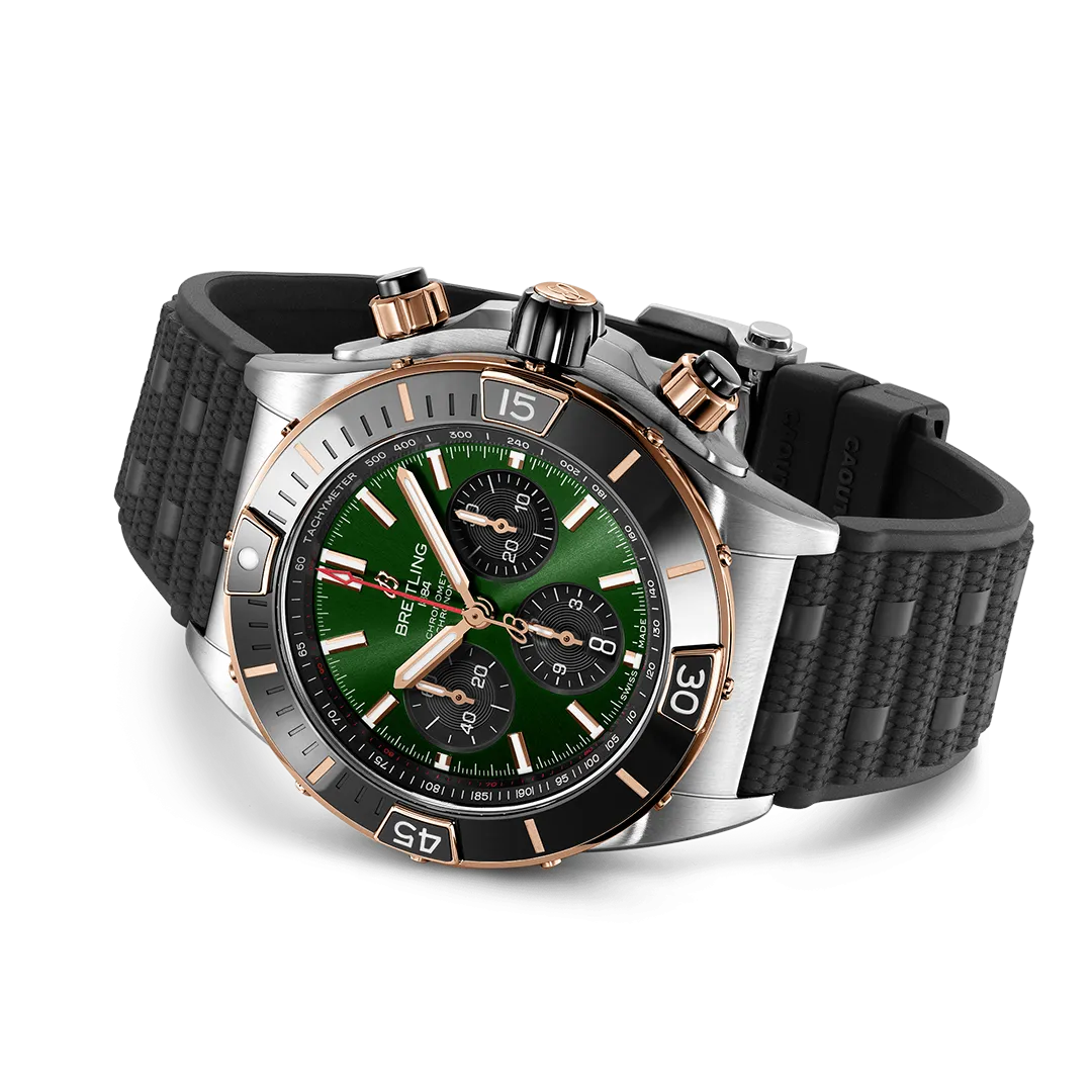 Breitling Super Chronomat B01 44 Watch with Rubber Strap