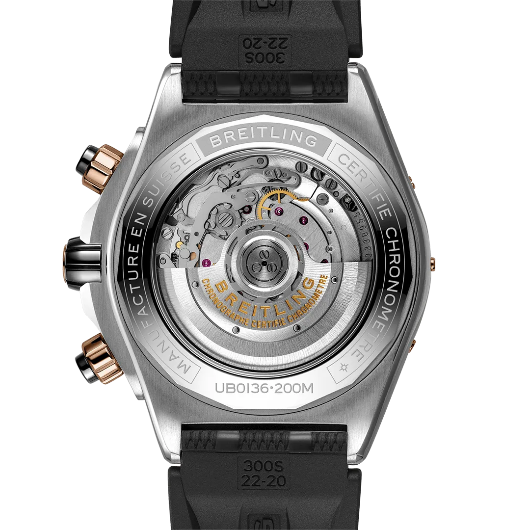 Breitling Super Chronomat B01 44 Watch with Rubber Strap